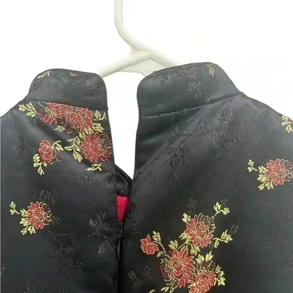 Vintage Robbie Bee Asian Inspired Sheath Maxi Dress Women Size 6 Petite - Picture 4 of 8